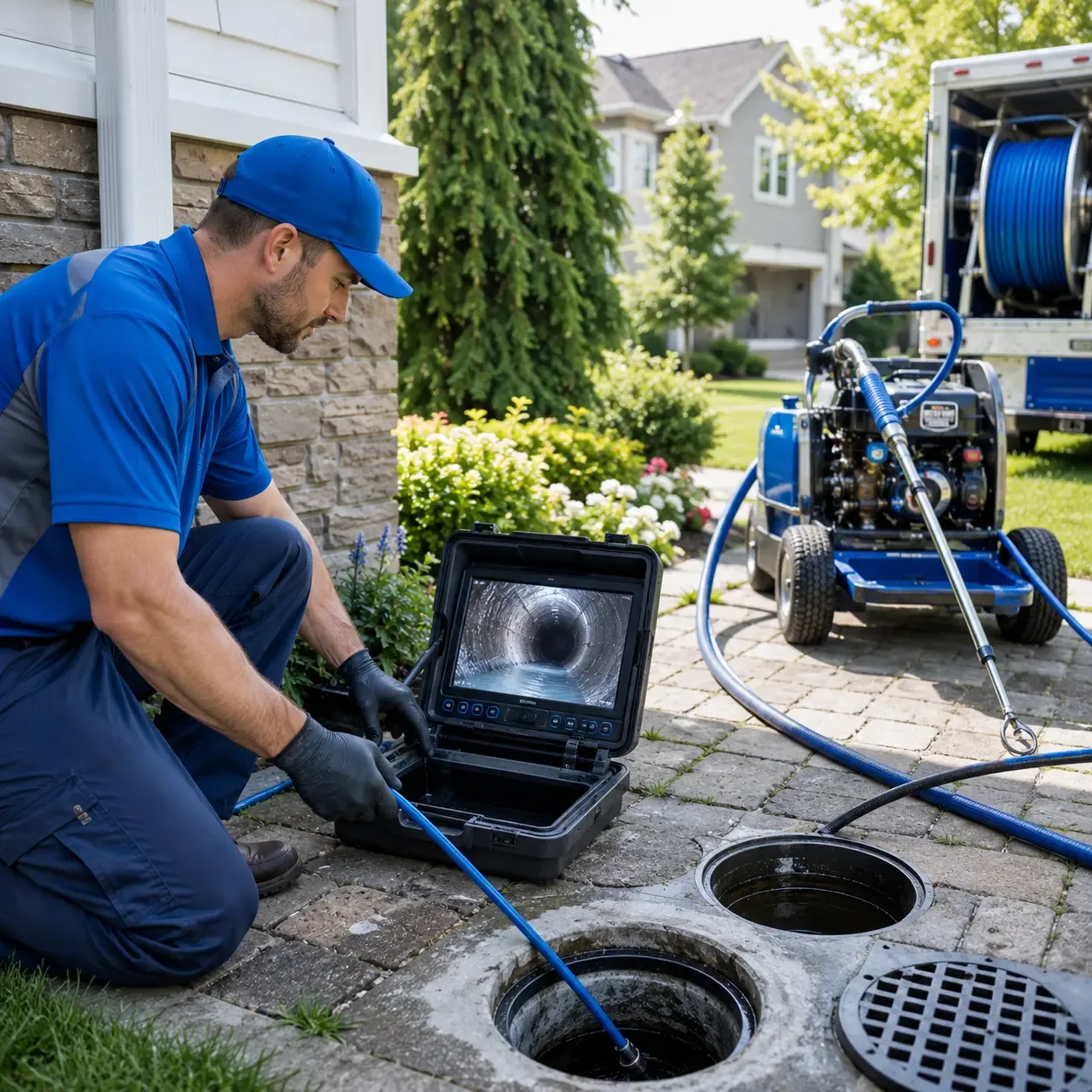 Outdoor drain cleaning professionals serving Lakeland, LA