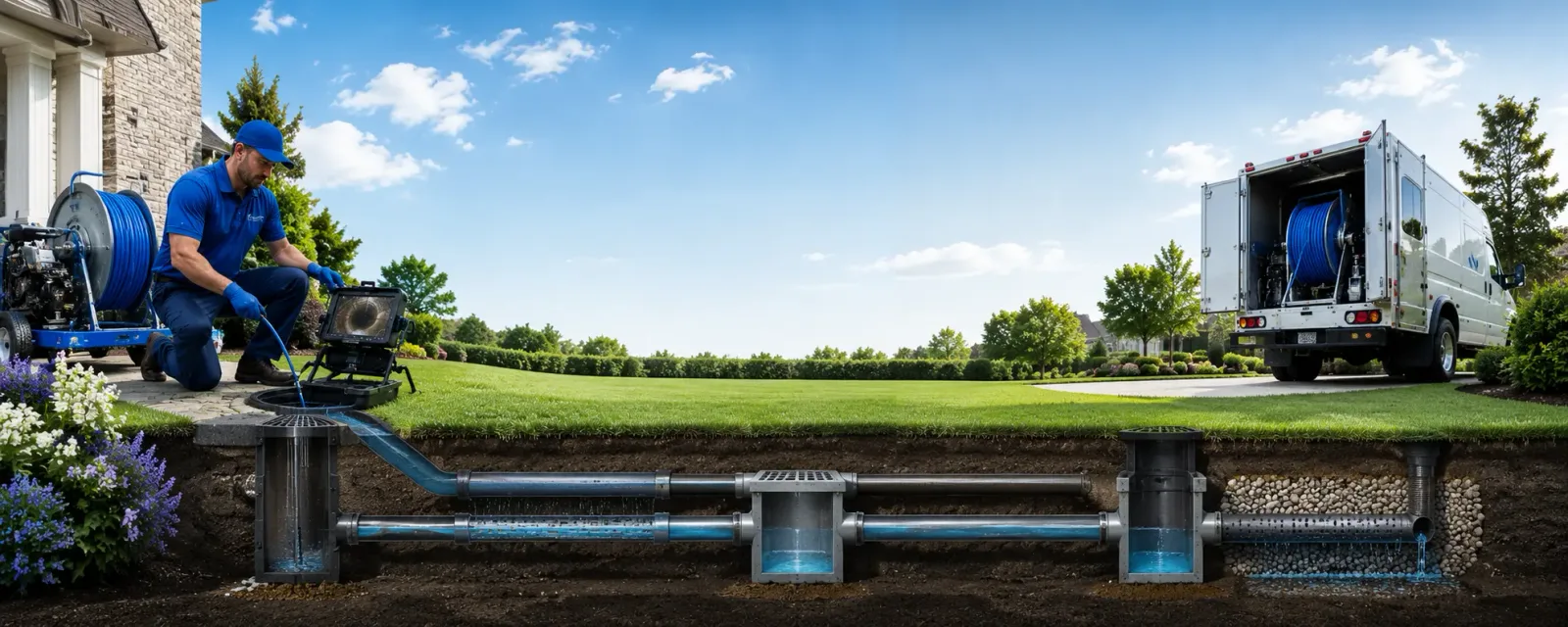 Outdoor drain cleaning information for Lakeland, LA